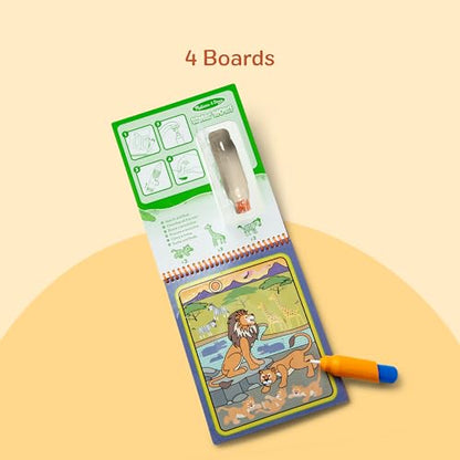 Melissa & Doug On The Go Water Wow! Reusable Water-Reveal Activity Pad - Safari - FSC Certified - size: 1 EA, style: Safari