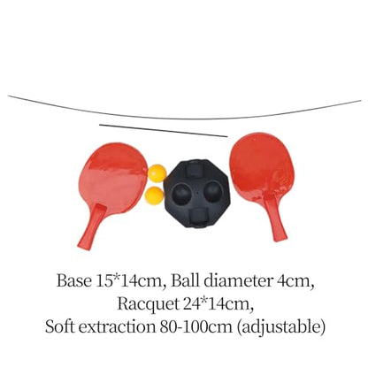 kowaku Table Tennis Self Training, Pong Balls Paddles Set,Training Device,Table Tennis Trainer for Outdoor,Adults,Indoor,Teens