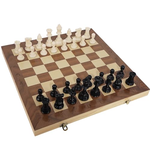 Juegoal Plastic Chess Pieces Only, 32 Pieces Each Chessmen Pieces, 3.75 Inch King Figures Chess Game Pawns Figurine Pieces, Replacement of Missing Piece