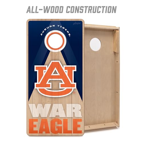 YouTheFan NCAA 2' x 4' Slogan Series Professional Wood Cornhole Game - color: Auburn Tigers