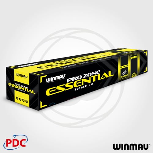WINMAU Dart Mat with Throw Line for Soft Tip and Steel Tip - Available in Outshot and Clearzone Style - style: PDC Pro Zone