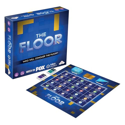 The Floor Board Game by TOMY - Officially Licensed Strategic Trivia Competition Based on the Hit TV Show - Fast-Paced Party and Family Game Night Activities - 2-10 Players - Ages 10 Years and Up
