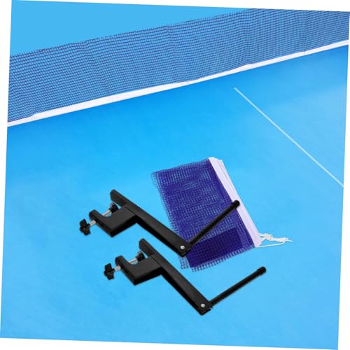 Kisangel Table Tennis Net and Post Set Portable Easy to Install Pong Net for Indoor and Retractable Design Clamps for Seamless Game