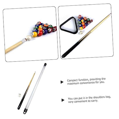 Wooden Pool Cue Stick for Boy Girl Billiard Cue Case for for Boy Girl Hardwood Design