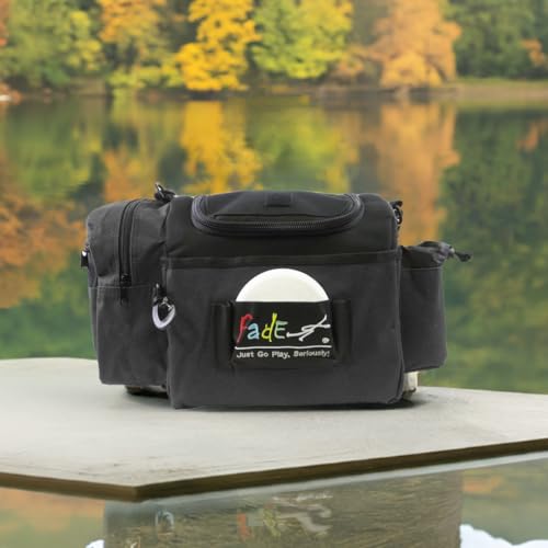 Mint Discs Fade Disc Golf BAG | Starter Bag with 10+ Disc Capacity | Premium Lightweight Disc Golf Shoulder Strap - color: Charcoal, size: Crunch