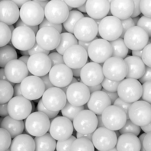 MoonxHome Ball Pit Balls for Toddlers, BPA Free Crush Proof Plastic Toy Balls for Ball Pit, Children's Pool Water Toys, Macaron Ocean Balls for Play Tent 2.15 Inch Pack of 100 200 500 800 1000 - color: A-light Gray