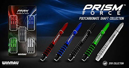 Winmau Prism Force Dart Shafts, Force Grip Zone Stems, Medium 48mm, Mixed Colors (5 Sets)