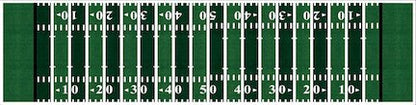 Football Field Game Pong Table with Predrilled Cup Holes
