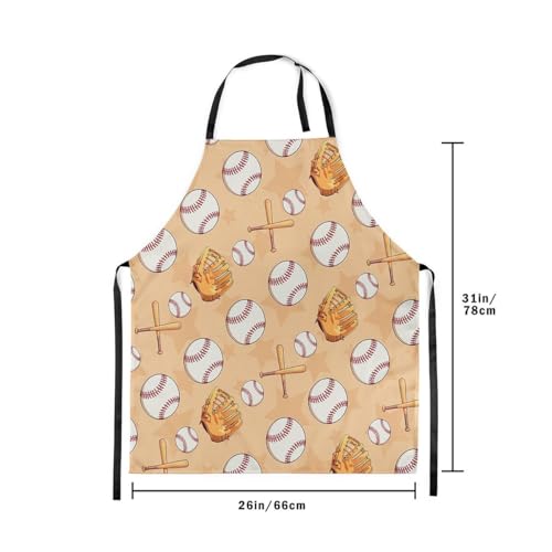 Castle Fairy Boy Soccer Kitchen Apron - color: Baseball Yellow Brown