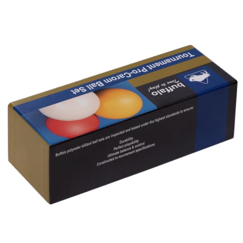 Buffalo Tournament Pro Carom Billiard Ball Set 61.5 mm