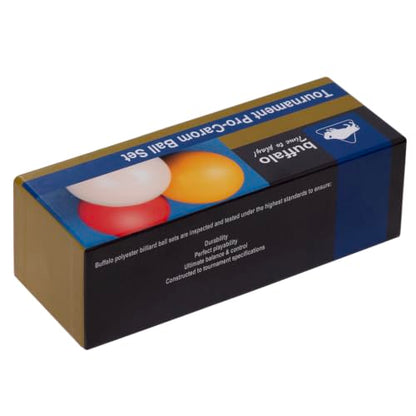 Buffalo Tournament Pro Carom Billiard Ball Set 61.5 mm