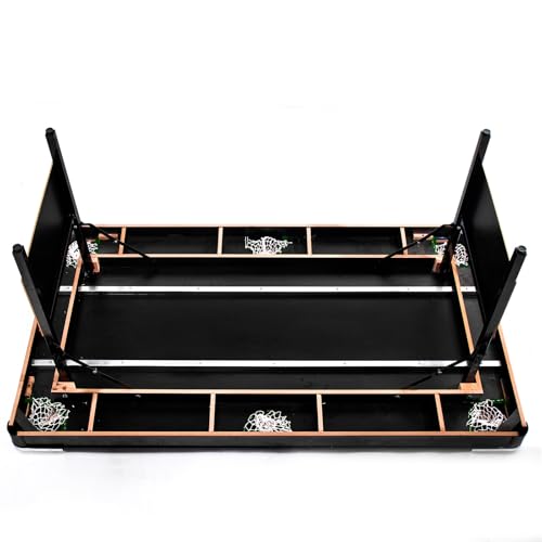 Billiard Tables, Portable Pool Table for Families with Easy Folding for Storage, Includes Balls, Cues, Brush Red 6FT