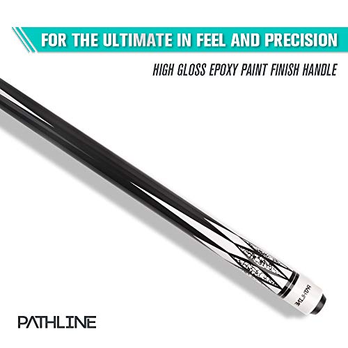 Pool Cue Stick - 58 inch Canadian Maple Billiard Pool Stick - color: White, size: 19oz