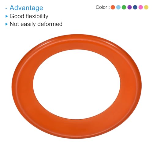 PATIKIL Flying Rings, 14Pcs PP Plastic Flying Discs for Sports Outdoor Playing Game Beach Pool Camping Activities, 7 Color