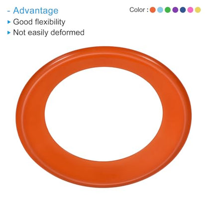 PATIKIL Flying Rings, 14Pcs PP Plastic Flying Discs for Sports Outdoor Playing Game Beach Pool Camping Activities, 7 Color