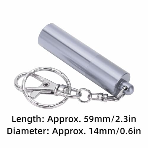 Billiard Cue Tip Tool with Keychain – Billiard Pool Snooker Stick Shaper Cue Tip Pick Pricking Pin Grinding Repair Tool for Snooker Pool Cue Tips - color: Silver