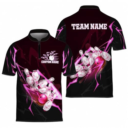 GABITA Personalized Bowling Jerseys for Men, Custom Bowling Shirts, Funny Bowling Shirts Gift for Bowler Team Player - color: A20