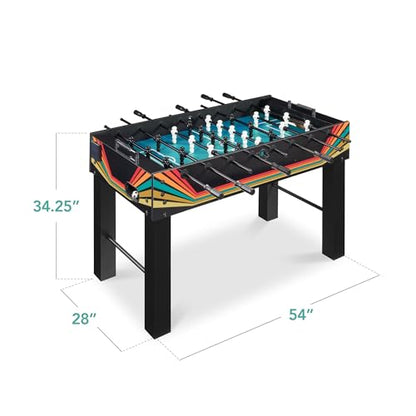 Best Choice Products Full Size 54 Inch Regulation Foosball Table for Home, Game Room - Includes 2 Balls, 2 Cup Holders - color: Arcade