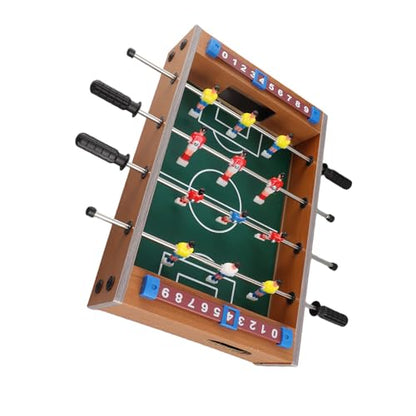 Focket Foosball Table, Thickened Tube Walls for Durability Tabletop Foosball Game, Indoor Soccer Game with 2 Balls for Home Office Room Party