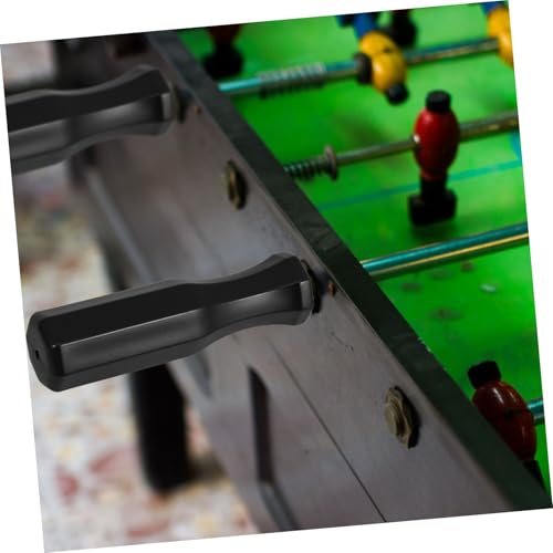 BESTonZON 4Pcs Black Plastic Foosball Table Handles Nonslip Grip Replacement Football Machine Accessories for Indoor Game Players
