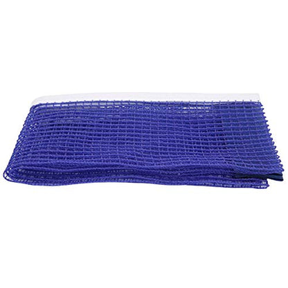 Table Tennis Net, 180x15cm Durable Polyester Ping Pong Net with Metal Bracket for Indoor and Outdoor Blue