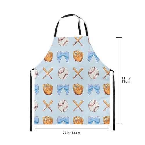 Castle Fairy Boy Soccer Kitchen Apron - color: Baseball Blue