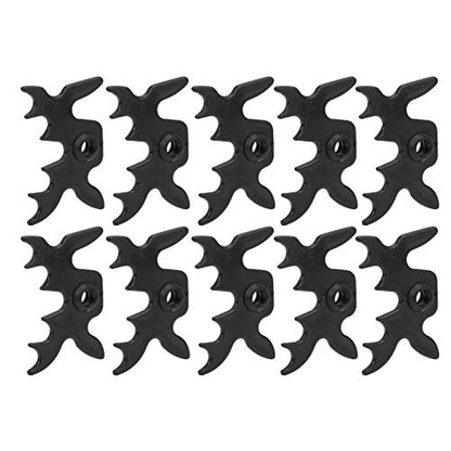 Pool Bridge Set – 10-Piece Slip-On Moosehead-Shaped Billiard Bridge for Sports, Compatible with Standard Pool Cues, Plastic Construction