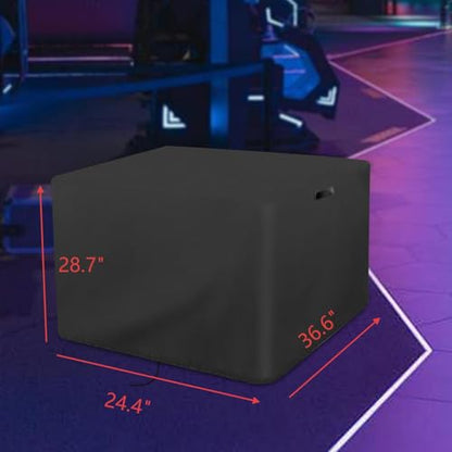 Arcade Cover Compatible with Arcade1Up Pac-Man Head-to-Head Arcade Table | 36.6''Lx24.4''Wx28.7''H,420D Black Game Table Cover,Waterproof, Adjustable Drawstring ,Pet-resistant - size: 36.6x24.4x28.7
