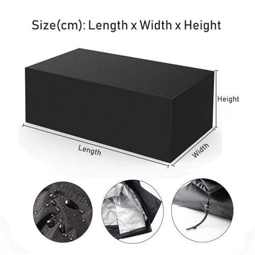 1pc 7ft 8ft 9ft Billiard Table Cover Waterproof Dustproof Resistant Snooker Protector With Locking rope(Silver,260x135x82cm) - color: Silver, size: 260x135x82cm