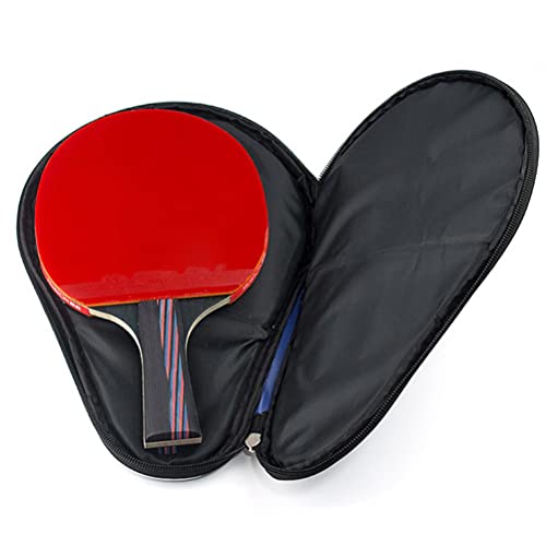 yuandan Ping Pong Paddle Carry Bag with Ball Storage Pocket Table Tennis Racket Case Cover Waterproof Inner Blue
