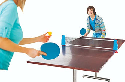 Portable Ping Pong Paddle & Retractable Net Table Tennis Set - Ping Pong Racquet Rack Paddle Balls Set