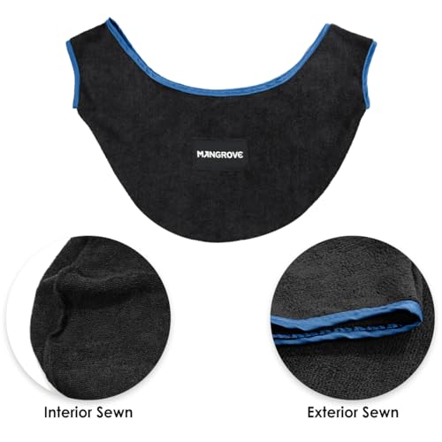 Mangrove Bowling Ball Polisher, Microfiber Bowling Towel See-Saw for Bowlers, Large Washable Bowling Shammy Seesaw, Ball Cleaner Holder Bag - color: 2-Pack/Black