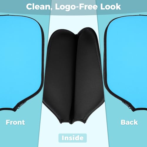 Pickleball Paddle Cover, Universal Case Size - 8.6 x 12.2 inches Racket Sleeve, Compatible with Most USAPA Standard and Elongated Pickball Paddles - style: 1 Pack Blue