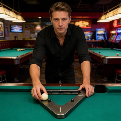 Billiard Rack System, Adjustable Triangle and Diamond Locker for 8-Ball and 9-Ball Pool Balls, Essential Billiards Accessories for Professional Play - color: Mix