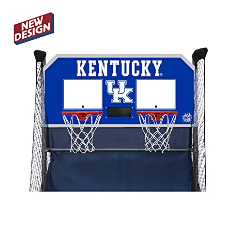 Pop-A-Shot - Home Dual Shot with NCAA Graphics l Sensor Scoring l 16 Game Modes l 7 Balls l Foldable Storage l for All NCAA Fans - style: Kentucky Wildcats