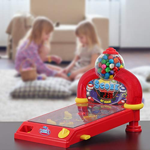 Dubble Bubble DB100P Pinball Gumball Machine - Lights - Sounds (Red)
