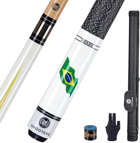 SHOOTERS Billiard Pool Cue Stick - color: BR, size: 19 Oz