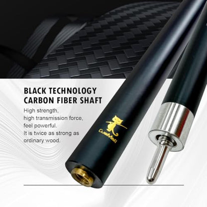 CueMall 58" 2-Piece Billiard Pool Cue Sticks,12.5mm Fiberglass Graphite Composite Billiard Cue Sticks,19oz Pool Sticks Tacos de billar for Adults Men/Women, House or Commercial/Bar Use - color: CueMall-F