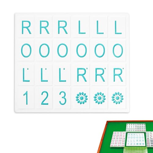 Mahjong Solo Practice Board - Solo Mahjong Board,18.5 * 16cm, Portable Tile Pattern Learning & Strategy Practice Boards for Beginners and Advanced Players - color: Sky Blue