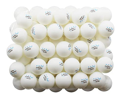 MAPOL 50 White 3-Star Table Tennis Balls Bundle with 50 Orange Training Table Tennis Balls