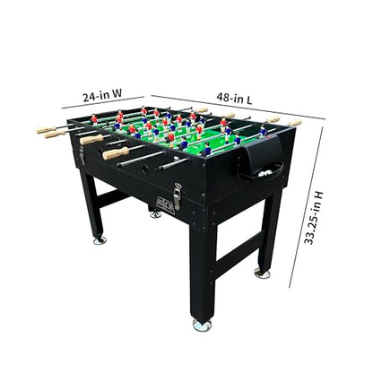 KICK Trio 48″ 3-in-1 Multi Game Table - Foosball, Billiards/Pool & Air-Hockey - color: Black