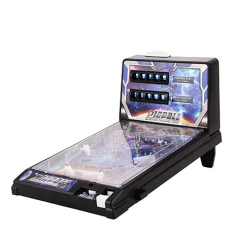 Mini Arcade Pinball for Family Kids, Classic Fun Tabletop Game, Electronic Pinball Game with Lights & Sounds, Nostalgia Ball Shooting Arcade Machine