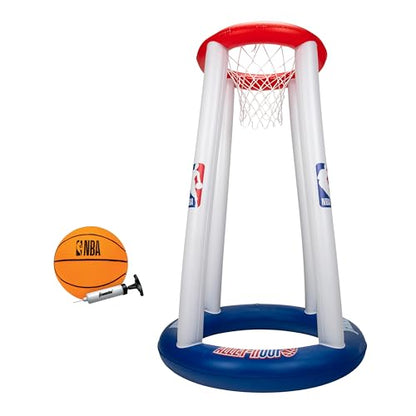 Franklin Sports NBA Alley-Hoop Kids Inflatable Toy Basketball Hoop Set - Indoor + Outdoor Mini Inflatable Hoop + Basketball Set for Kids Ages 3+ - Boys + Girls Basketball Toy - 48" Inches