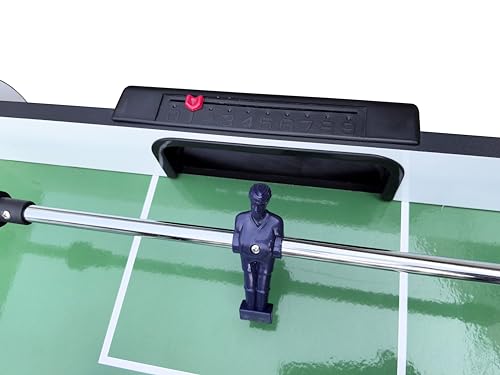 Foosball Table – 48" x 24" x 31" Indoor Soccer Game Desk, Easy Assembly Storage, Family Activity for Adults Teens Office Club School, 2 Balls