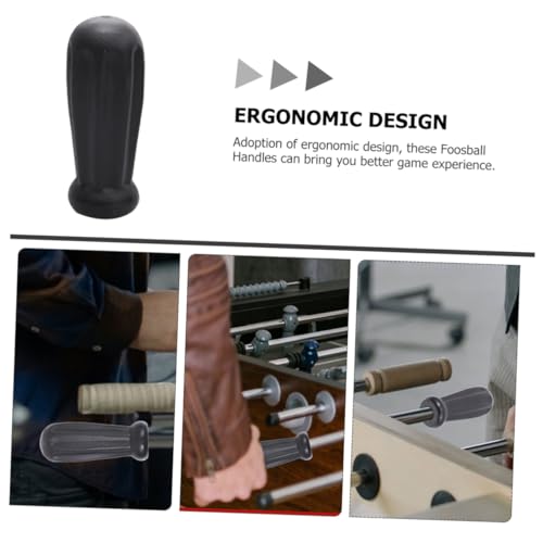 BESPORTBLE 2pairs Durable Foosball Handles Non-Slip Table Soccer Grips for Standard Foosball Tables Easy to Install Replacement Parts for Experience