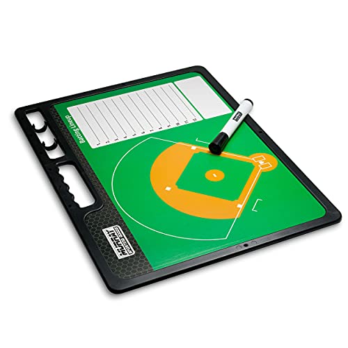 Murray Sporting Goods Premium Coaches Clipboard | Double-Sided Dry Erase Marker Board for Basketball, Baseball, Soccer, Football, Hockey (Marker Included) - style: Baseball