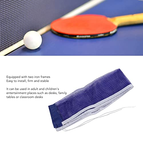 Table Tennis Net and Post Set, 70.9 X 5.9in Portable Foldable Pingpong Table Net with 2 Bracket for Indoor and Outdoor, Entertainment Places