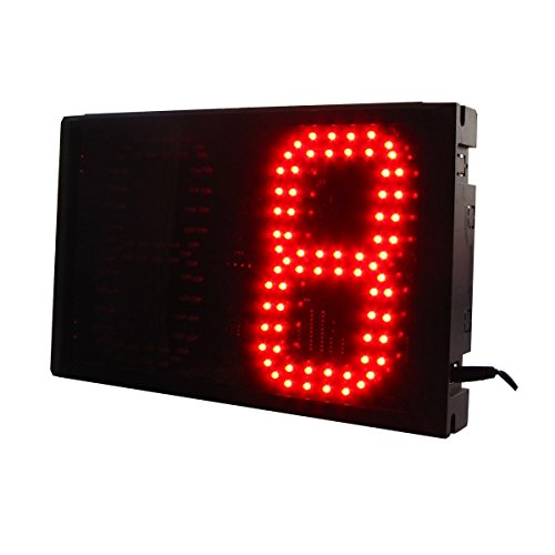 Azoou 6" High Character 2 Digits LED Seconds Countdown Count up Timer Red Aluminum Case