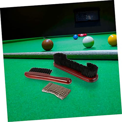 Billiard Table Cleaning Brush Set Pool Table Rail Brush Sturdy Bristles Portable for Home and Professional Use