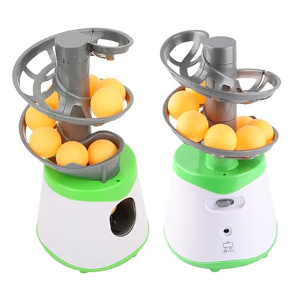 Table Tennis Serve Machine Set, Automatic Launcher Training Machine Automatic Launcher Robot with 10 Balls Portable Table Tennis Trainer for Sports Training